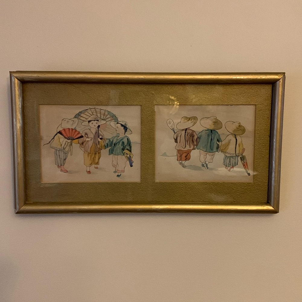 Vintage / antique hand drawn Oriental art